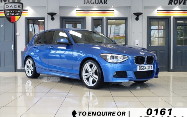 Used 2014 BLUE BMW 1 SERIES Hatchback 2.0 125I M SPORT 5d AUTO 215 BHP (reg. 2014-09-23) for sale in Wilmslow