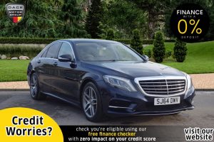 Used 2014 BLUE MERCEDES-BENZ S 350 Saloon S350 BlueTEC AMG Line 4dr Auto (reg. 2014-09-12) for sale in Stockport