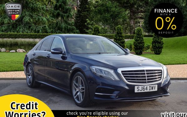 Used 2014 BLUE MERCEDES-BENZ S 350 Saloon S350 BlueTEC AMG Line 4dr Auto (reg. 2014-09-12) for sale in Stockport