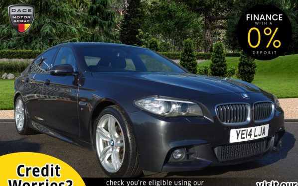 Used 2014 GREY BMW 5 SERIES Saloon 2.0 520D M SPORT 4d AUTO 181 BHP (reg. 2014-06-03) for sale in Stockport