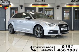 Used 2014 SILVER AUDI A3 Hatchback 1.4 TFSI S LINE 5d 124 BHP (reg. 2014-09-20) for sale in Wilmslow