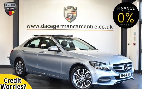 Used 2014 SILVER MERCEDES-BENZ C-CLASS Saloon 2.0 C200 SPORT 4DR AUTO 184 BHP (reg. 2014-12-15) for sale in Altrincham