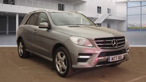 Used 2014 SILVER MERCEDES-BENZ M-CLASS 4x4 3.0 ML350 BLUETEC AMG SPORT 5DR AUTO 258 BHP (reg. 2014-01-08) for sale in Altrincham