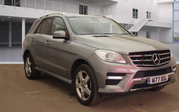 Used 2014 SILVER MERCEDES-BENZ M-CLASS 4x4 3.0 ML350 BLUETEC AMG SPORT 5DR AUTO 258 BHP (reg. 2014-01-08) for sale in Altrincham
