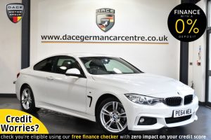 Used 2014 WHITE BMW 4 SERIES Coupe 2.0 420D M SPORT 2DR AUTO 181 BHP (reg. 2014-09-27) for sale in Altrincham
