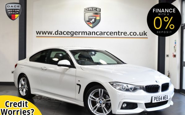 Used 2014 WHITE BMW 4 SERIES Coupe 2.0 420D M SPORT 2DR AUTO 181 BHP (reg. 2014-09-27) for sale in Altrincham