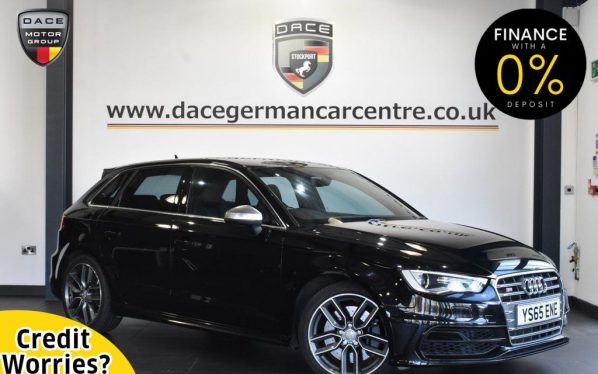 Used 2015 BLACK AUDI S3 Hatchback 2.0 S3 SPORTBACK QUATTRO NAV 5DR AUTO 296 BHP (reg. 2015-11-25) for sale in Altrincham