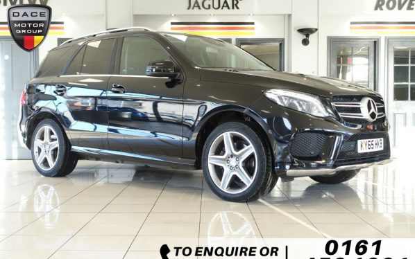 Used 2015 BLACK MERCEDES-BENZ GLE-CLASS SUV 3.0 GLE 350 D 4MATIC AMG LINE 5d AUTO 255 BHP (reg. 2015-09-21) for sale in Wilmslow