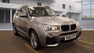 Used 2015 GREY BMW X3 4x4 2.0 XDRIVE20D M SPORT 5d AUTO 188 BHP (reg. 2015-09-11) for sale in Altrincham