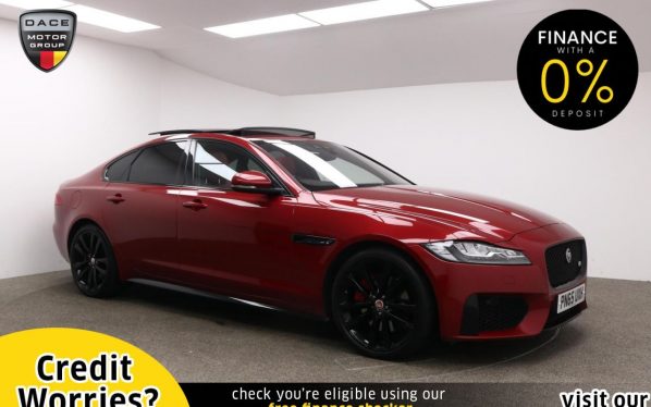 Used 2015 RED JAGUAR XF Saloon 3.0 V6 S 4d AUTO 375 BHP (reg. 2015-11-13) for sale in Manchester