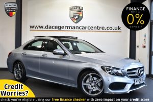 Used 2015 SILVER MERCEDES-BENZ C-CLASS Saloon 2.1 C220 D AMG LINE PREMIUM 4DR 170 BHP (reg. 2015-10-09) for sale in Altrincham
