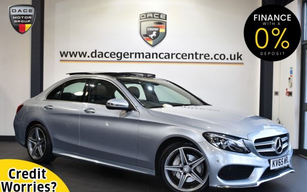 Used 2015 SILVER MERCEDES-BENZ C-CLASS Saloon 2.1 C220 D AMG LINE PREMIUM 4DR 170 BHP (reg. 2015-10-09) for sale in Altrincham