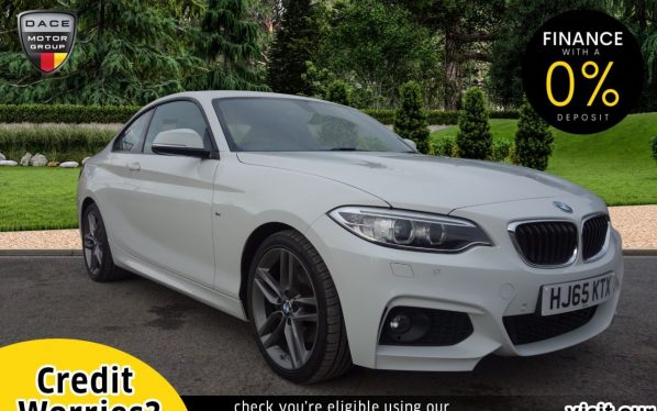 Used 2015 WHITE BMW 2 SERIES Coupe 2.0 220D M SPORT 2d 188 BHP (reg. 2015-09-29) for sale in Stockport