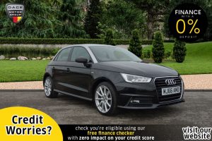 Used 2016 BLACK AUDI A1 Hatchback 1.6 SPORTBACK TDI S LINE 5d 114 BHP ( SAT NAV ) (reg. 2016-10-25) for sale in Stockport