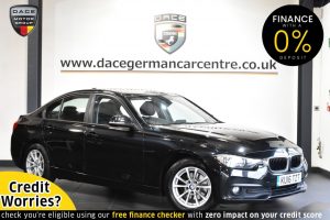 Used 2016 BLACK BMW 3 SERIES Saloon 2.0 320D ED PLUS 4DR 161 BHP (reg. 2016-03-03) for sale in Altrincham