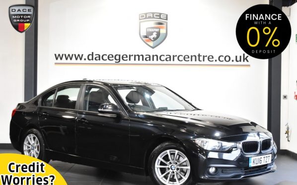 Used 2016 BLACK BMW 3 SERIES Saloon 2.0 320D ED PLUS 4DR 161 BHP (reg. 2016-03-03) for sale in Altrincham