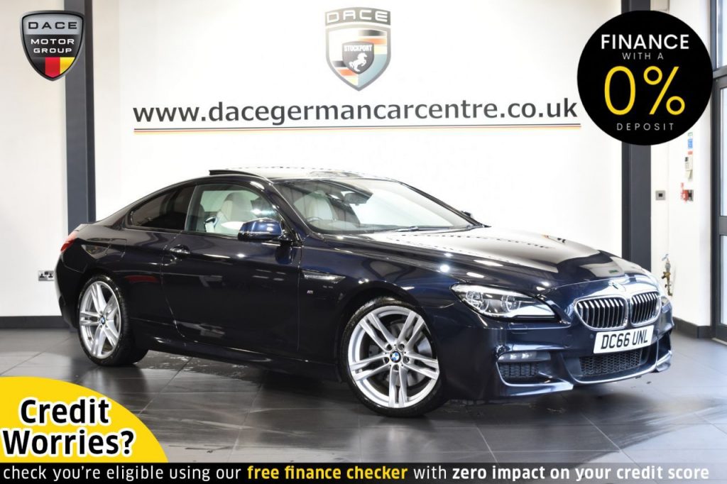 Used 2016 BLACK BMW 6 SERIES Coupe 3.0 640D M SPORT 2DR AUTO 309 BHP (reg. 2016-10-25) for sale in Altrincham
