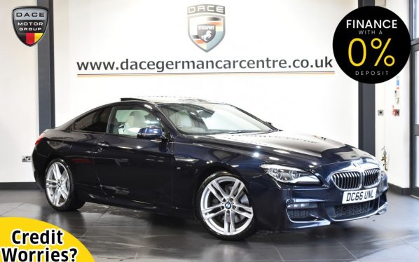 Used 2016 BLACK BMW 6 SERIES Coupe 3.0 640D M SPORT 2DR AUTO 309 BHP (reg. 2016-10-25) for sale in Altrincham