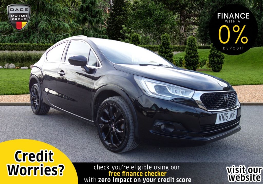 Used 2016 BLACK DS DS 4 CROSSBACK Hatchback 1.6 BLUEHDI S/S 5d 120 BHP (reg. 2016-03-24) for sale in Stockport