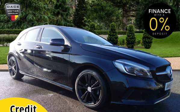 Used 2016 BLACK MERCEDES-BENZ A-CLASS Hatchback 1.5 A 180 D SPORT PREMIUM PLUS 5d 107 BHP (reg. 2016-01-29) for sale in Stockport