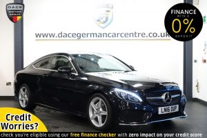 Used 2016 BLACK MERCEDES-BENZ C-CLASS Coupe 2.1 C 220 D AMG LINE 2DR AUTO 168 BHP (reg. 2016-03-31) for sale in Altrincham