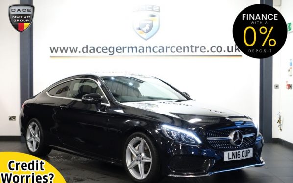 Used 2016 BLACK MERCEDES-BENZ C-CLASS Coupe 2.1 C 220 D AMG LINE 2DR AUTO 168 BHP (reg. 2016-03-31) for sale in Altrincham