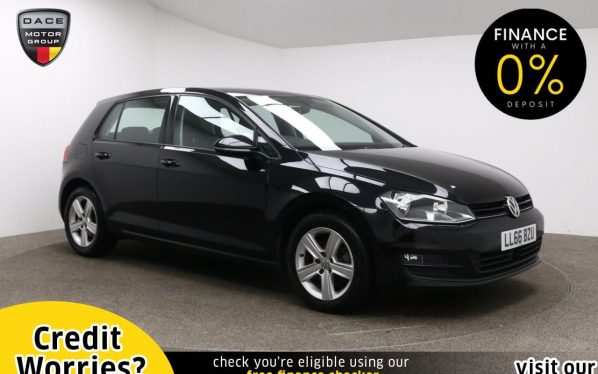 Used 2016 BLACK VOLKSWAGEN GOLF Hatchback 1.4 MATCH EDITION TSI BMT 5d 124 BHP (reg. 2016-10-31) for sale in Manchester