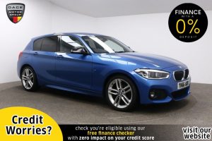 Used 2016 BLUE BMW 1 SERIES Hatchback 2.0 118D M SPORT 5d AUTO 147 BHP (reg. 2016-10-05) for sale in Manchester