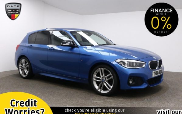 Used 2016 BLUE BMW 1 SERIES Hatchback 2.0 118D M SPORT 5d AUTO 147 BHP (reg. 2016-10-05) for sale in Manchester