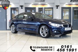Used 2016 BLUE BMW 4 SERIES Coupe 2.0 420D XDRIVE SPORT GRAN COUPE 4d AUTO 188 BHP (reg. 2016-05-26) for sale in Wilmslow