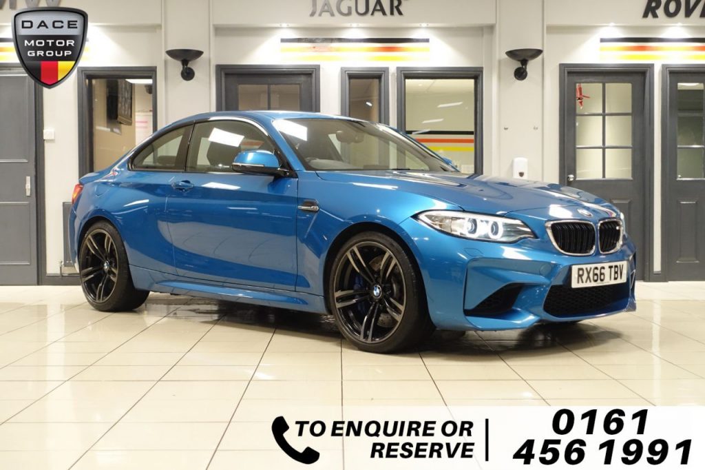 Used 2016 BLUE BMW M2 Coupe 3.0 M2 2d 365 BHP (reg. 2016-09-24) for sale in Wilmslow