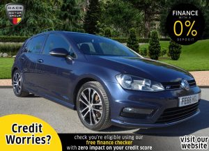 Used 2016 BLUE VOLKSWAGEN GOLF Hatchback 1.4 R-LINE TSI ACT BLUEMOTION TECHNOLOGY 5d 148 BHP (reg. 2016-10-08) for sale in Stockport