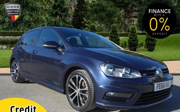 Used 2016 BLUE VOLKSWAGEN GOLF Hatchback 1.4 R-LINE TSI ACT BLUEMOTION TECHNOLOGY 5d 148 BHP (reg. 2016-10-08) for sale in Stockport