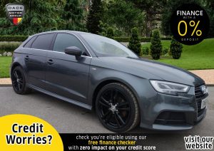 Used 2016 GREY AUDI A3 Hatchback 2.0 TDI S LINE 5d 148 BHP (reg. 2016-10-21) for sale in Stockport