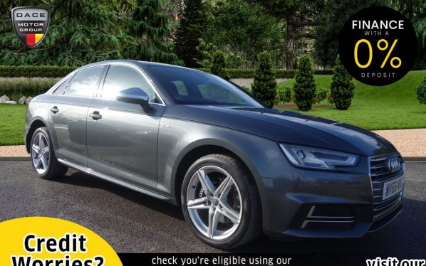 Used 2016 GREY AUDI A4 Saloon 3.0 TDI S LINE 4d AUTO 215 BHP (reg. 2016-11-03) for sale in Stockport