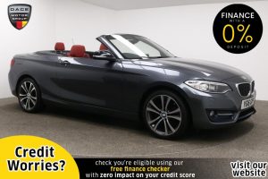 Used 2016 GREY BMW 2 SERIES Convertible 2.0 220D SPORT 2d AUTO 188 BHP (reg. 2016-07-29) for sale in Manchester