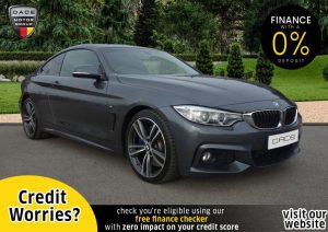 Used 2016 GREY BMW 4 SERIES Coupe 3.0 430D M SPORT 2d AUTO 255 BHP (reg. 2016-03-24) for sale in Stockport