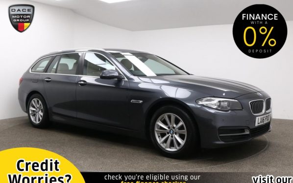 Used 2016 GREY BMW 5 SERIES Estate 2.0 520I SE TOURING 5d 181 BHP (reg. 2016-03-31) for sale in Manchester