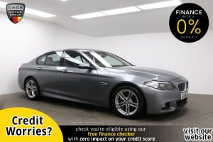 Used 2016 GREY BMW 5 SERIES Saloon 3.0 530D M SPORT 4d AUTO 255 BHP (reg. 2016-11-30) for sale in Manchester