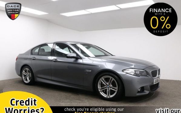 Used 2016 GREY BMW 5 SERIES Saloon 3.0 530D M SPORT 4d AUTO 255 BHP (reg. 2016-11-30) for sale in Manchester