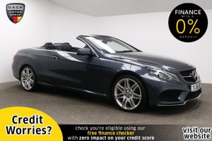 Used 2016 GREY MERCEDES-BENZ E-CLASS Convertible 2.1 E 220 D AMG LINE EDITION 2d AUTO 174 BHP (reg. 2016-03-31) for sale in Manchester
