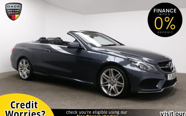 Used 2016 GREY MERCEDES-BENZ E-CLASS Convertible 2.1 E 220 D AMG LINE EDITION 2d AUTO 174 BHP (reg. 2016-03-31) for sale in Manchester