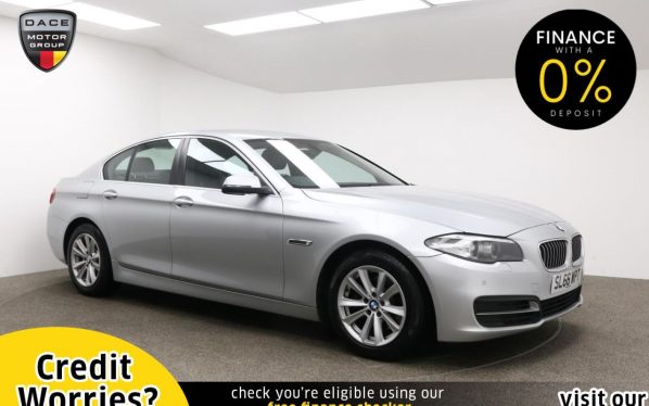 Used 2016 SILVER BMW 5 SERIES Saloon 2.0 520D SE 4d AUTO 188 BHP (reg. 2016-11-10) for sale in Manchester