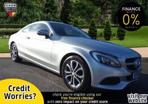 Used 2016 SILVER MERCEDES-BENZ C-CLASS Coupe 2.1 C 220 D SPORT 2d AUTO 168 BHP (reg. 2016-06-30) for sale in Stockport