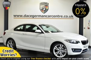 Used 2016 WHITE BMW 2 SERIES Coupe 2.0 218D SPORT 2DR 148 BHP (reg. 2016-12-22) for sale in Altrincham