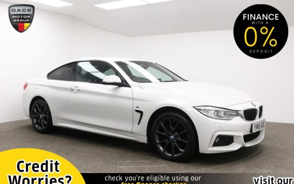 Used 2016 WHITE BMW 4 SERIES Coupe 2.0 420I XDRIVE M SPORT 2d AUTO 181 BHP (reg. 2016-07-29) for sale in Manchester