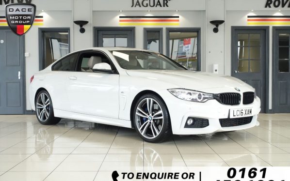 Used 2016 WHITE BMW 4 SERIES Coupe 2.0 430I M SPORT PLUS PACK 2d AUTO 248 BHP (reg. 2016-05-27) for sale in Wilmslow