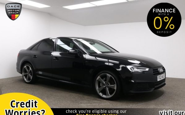 Used 2017 BLACK AUDI A4 Saloon 3.0 TDI BLACK EDITION 4d AUTO 215 BHP (reg. 2017-09-18) for sale in Manchester