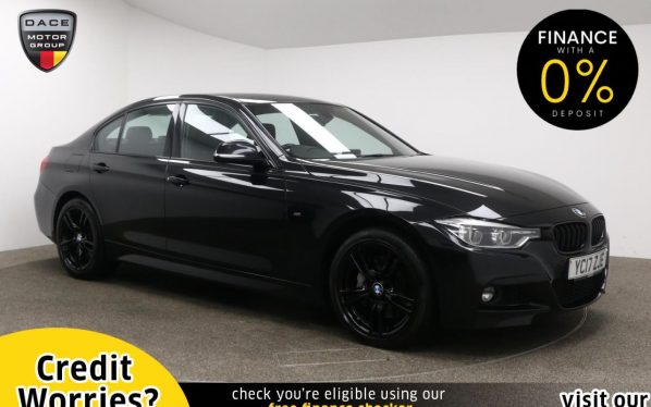 Used 2017 BLACK BMW 3 SERIES Saloon 3.0 335D XDRIVE M SPORT 4d AUTO 308 BHP (reg. 2017-03-31) for sale in Manchester