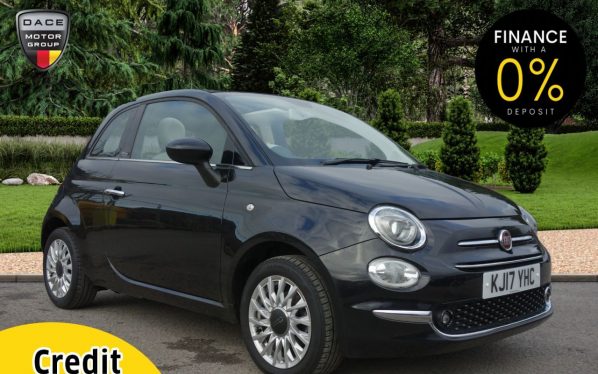 Used 2017 BLACK FIAT 500C Convertible 1.2 ECO LOUNGE 3d 69 BHP (reg. 2017-06-30) for sale in Stockport